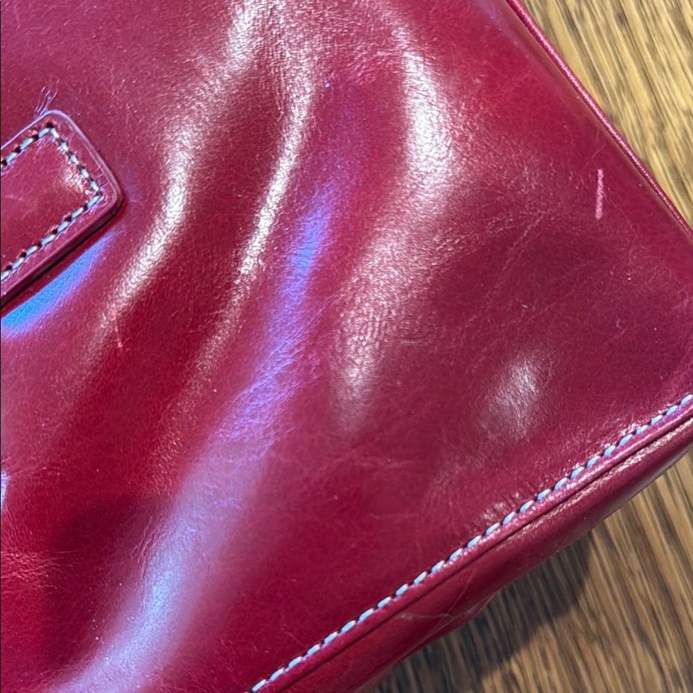 HELEN WELSH Red Leather Handbag - Picture 4 of 6